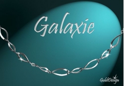 Galaxie - řetízek stříbřený